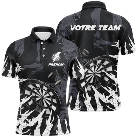 Polo "Impact de Fléchettes" - Design Dynamique pour Joueurs Audacieux - ALP12032472 - Polo Homme Blanc