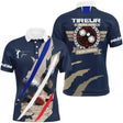 Polo Tireur d'Élite Pétanque - Maillot de Compétition pour As du Carreau - CT02032455 Polo Homme Marine