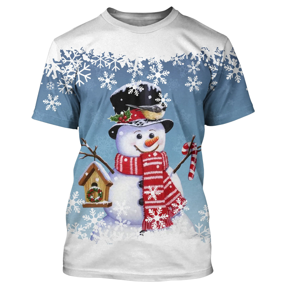 Sweat Noël variante avec bonhomme de neige festif chapeau