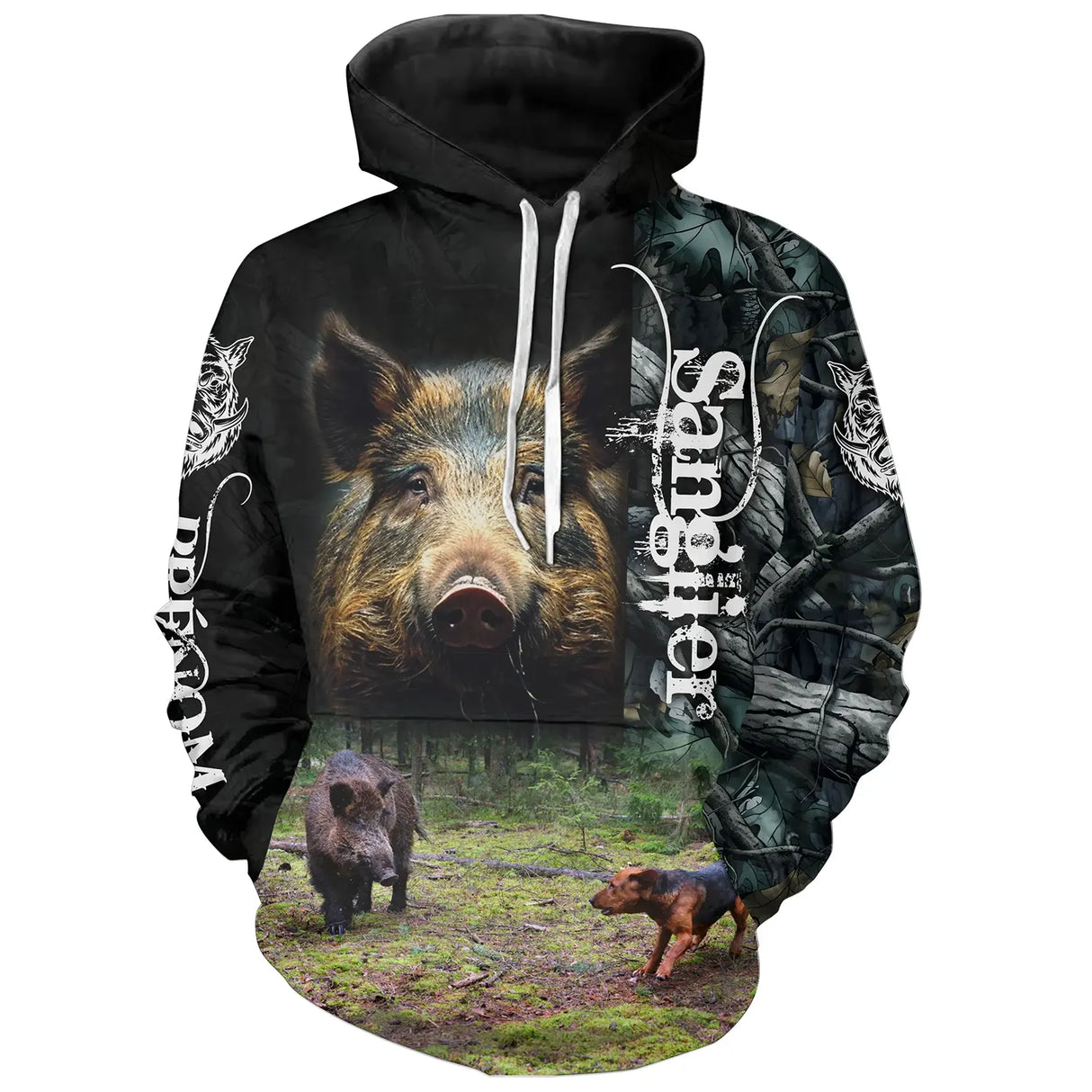 T-shirt anti UV manches longues chasse sanglier battue, vêtement halieutique pour battue collective automnale