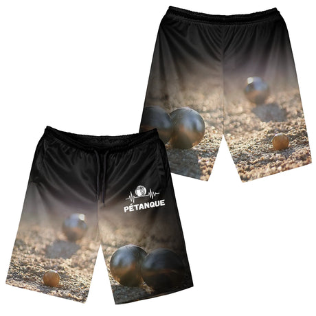 Tenue pétanque personnalisée – Polo & short respirants design boules - A05122401 - Short all-over