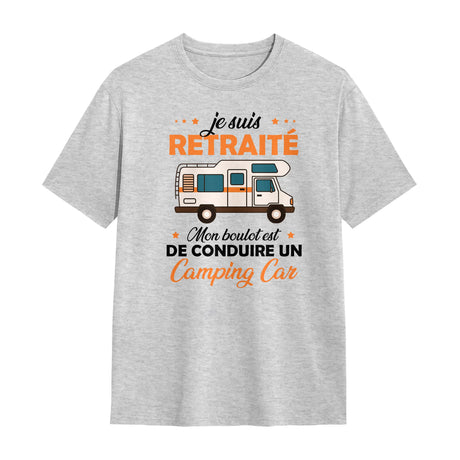 Veste et T-shirt Retraité Camping-Car | Confort & Style Voyage - A06012501 - T-shirt gris