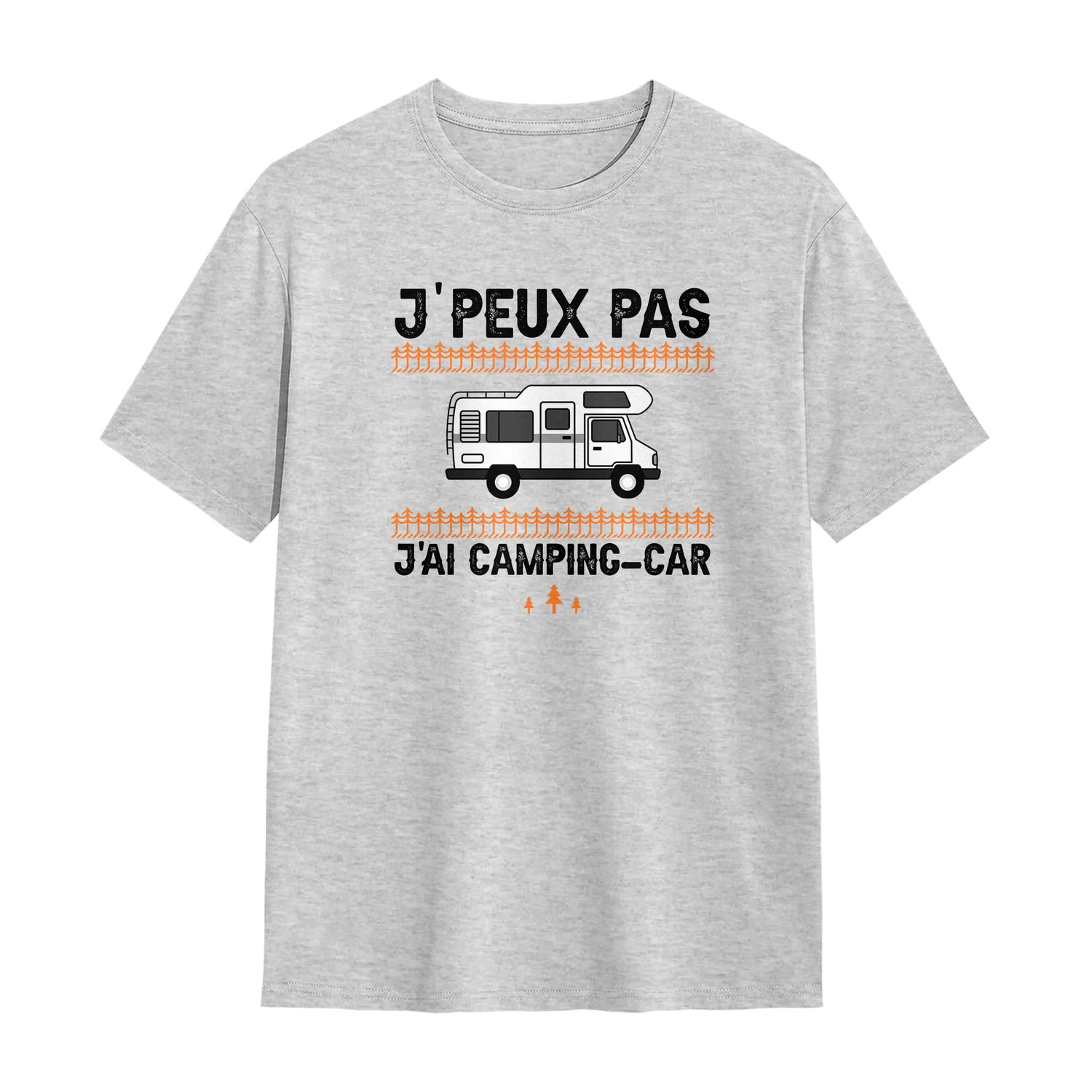 Veste et T-shirt Camping-Car | J'Peux Pas, J'ai Camping-Car | Cadeau Fan Vanlife - A06012502 - T-shirt gris
