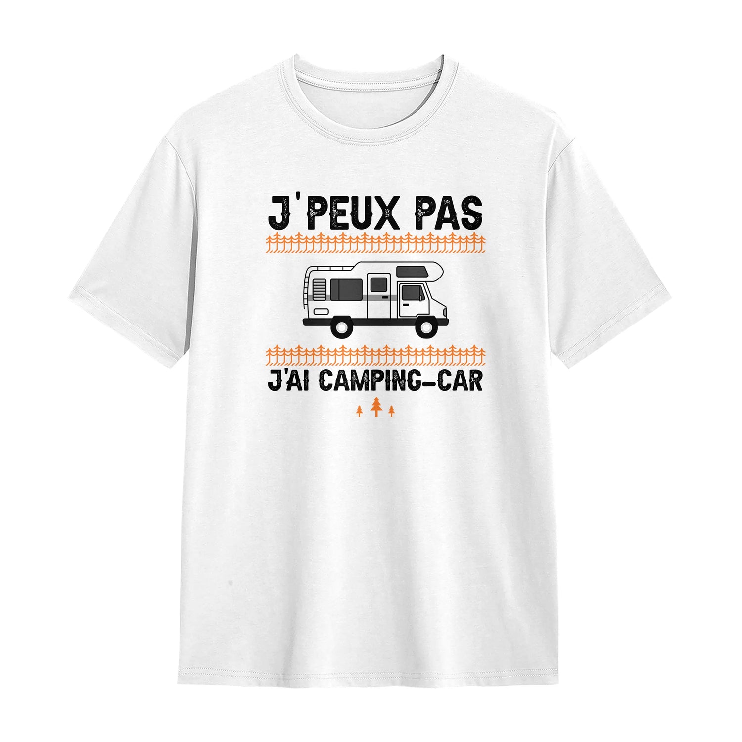 Veste et T-shirt Camping-Car | J'Peux Pas, J'ai Camping-Car | Cadeau Fan Vanlife - A06012502 - T-shirt blanc