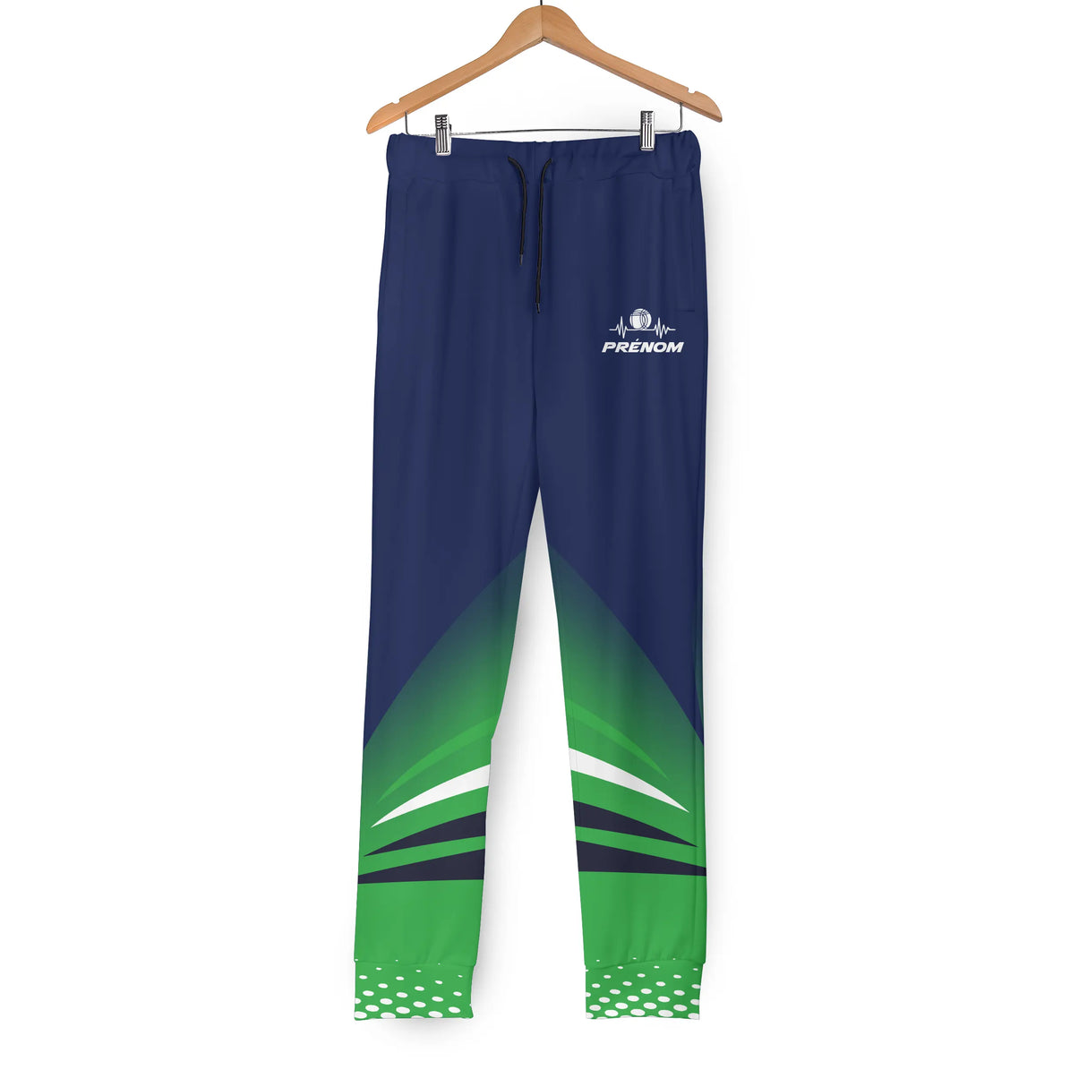 Pantalon all-over pétanque modèle 4 graphisme intégral bouliste et prénom imprimé