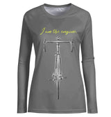 T-shirt Cyclisme Je Suis Le Moteur - CT01022431 T-shirt Manches Longues Femme Gris