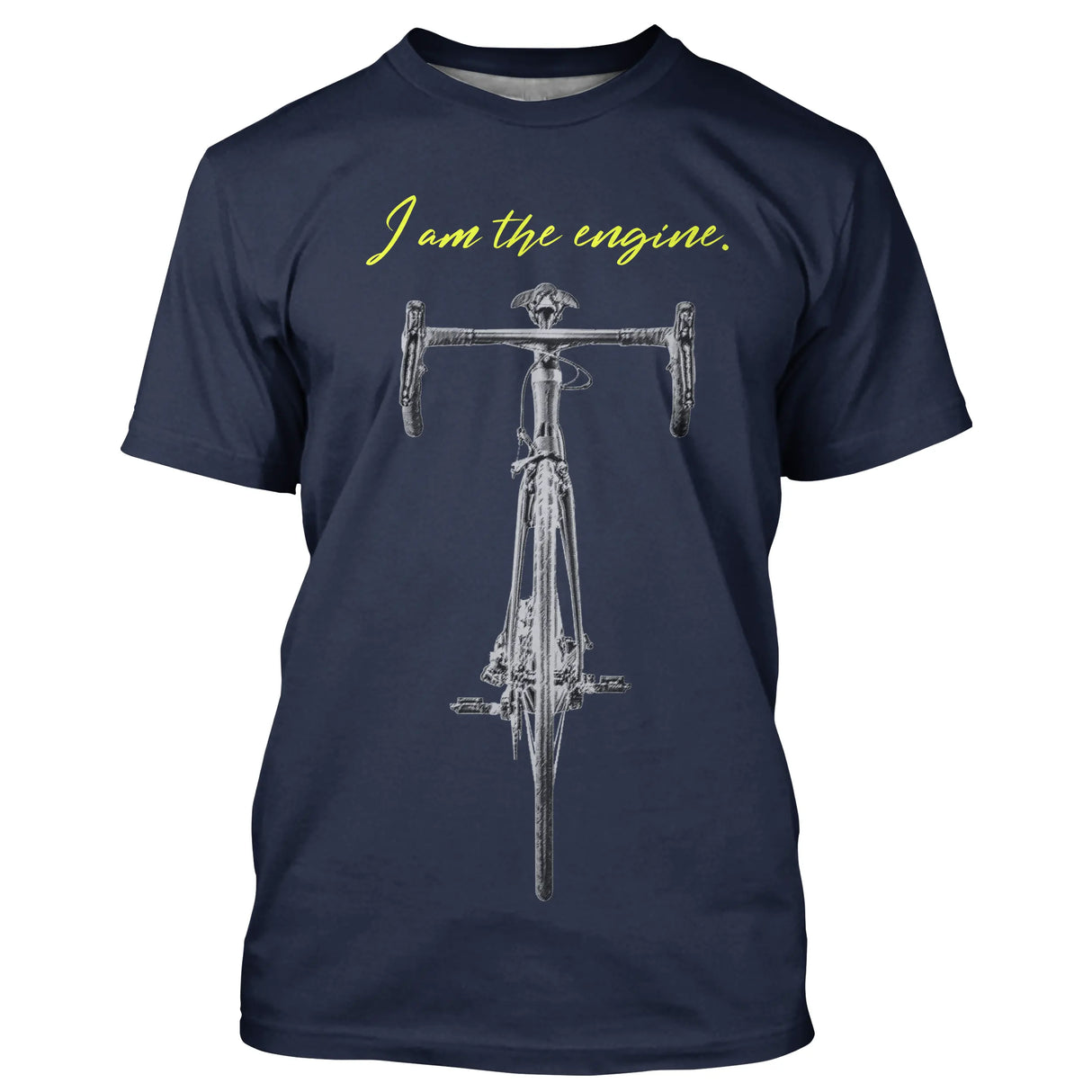 T-shirt Cyclisme Je Suis Le Moteur - CT01022431 T-shirt Col Rond Homme Marine