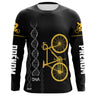 Maillot De Cyclisme Personnalisé, DNA Cycliste, Cadeau Original Fans De Vélo - CT07022437 Anti UV T-shirt Manches Longues Unisexe