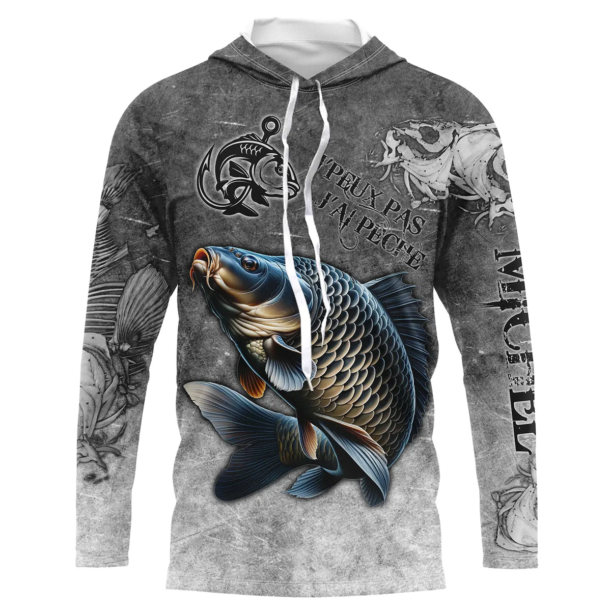 T-shirt Manches Longues Pêche Saumon Mouche – Cadeau Pêcheur