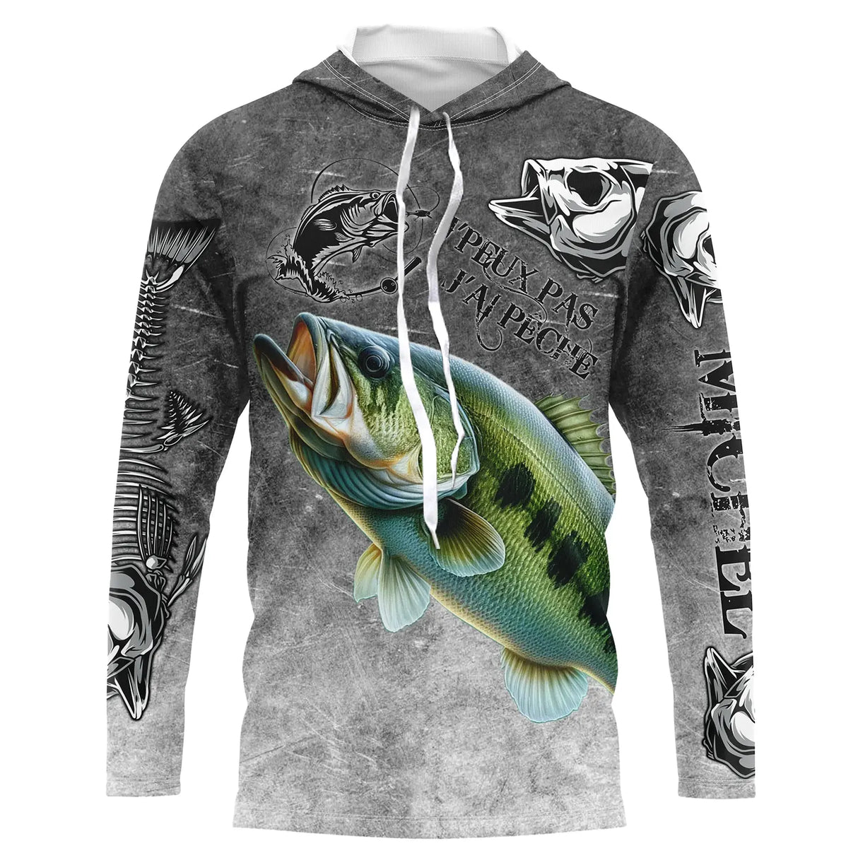 T-shirt Personnalisé Pêcheur Drôle, Cadeau Humour Pêcheur, Pêche Du Bar - CT08082225 Anti UV T-shirt à Capuche Unisexe