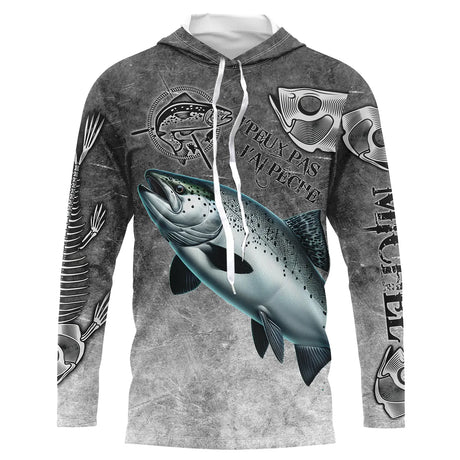 T-shirt Personnalisé Pêcheur Drôle, Cadeau Humour Pêcheur, Pêche Du Saumon - CT08082226 Anti UV T-shirt à Capuche Unisexe