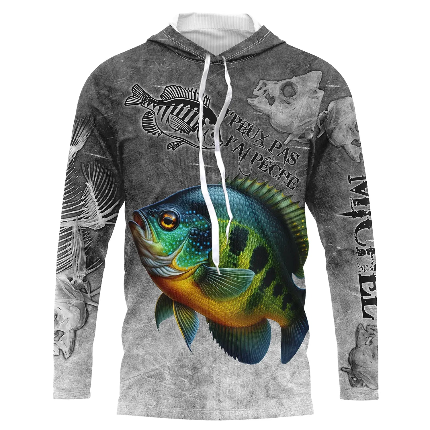 T-shirt Personnalisé Pêcheur Drôle, Cadeau Humour Pêcheur, Pêche Du Crapet De Roche - CT08082230 Anti UV T-shirt à Capuche Unisexe