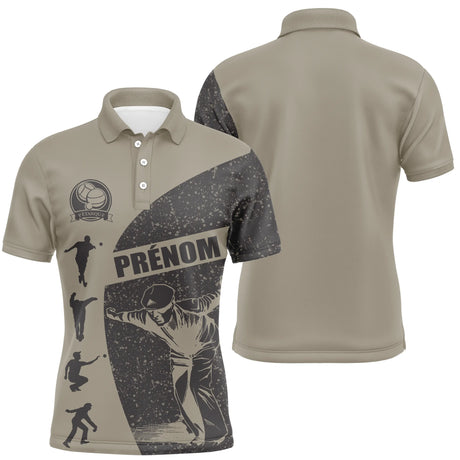 Tenue Pétanque Personnalisable – Jogging, Short et Polo avec Prénom - A08112402 - polo homme
