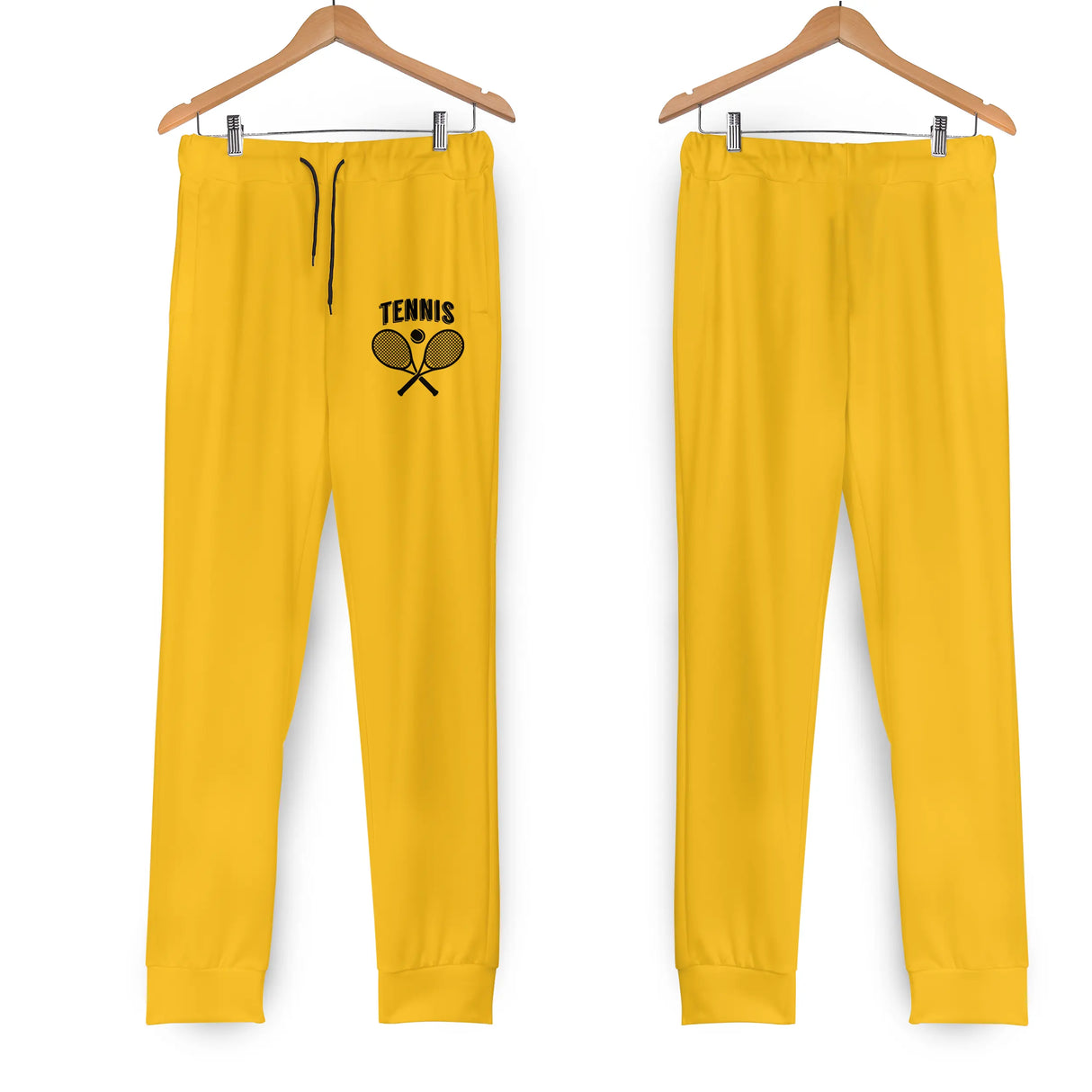 Jogging tennis homme jaune éclatant coupe slim raquettes croisées TENNIS sport multicolore