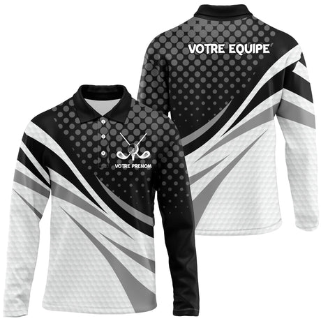 Polo Personnalisé Équipe Golf – Homme & Femme – Manches Courtes ou Longues - A10092409 - Polo manches longues Homme
