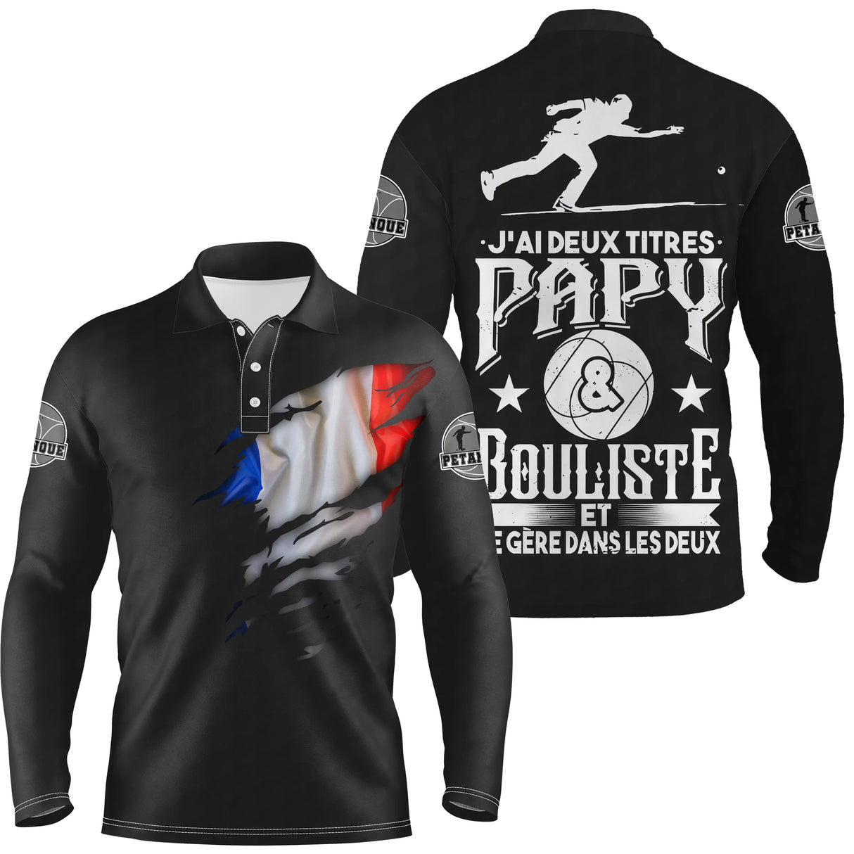 Maillot bowling personnalisé homme noir, variante coloris pour team et club