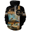 Pêche De La Carpe, Canne À Pêche, Cadeau Pêcheur, Peau De La Carpe - CTS22032201 Sweat à Capuche All Over Unisexe