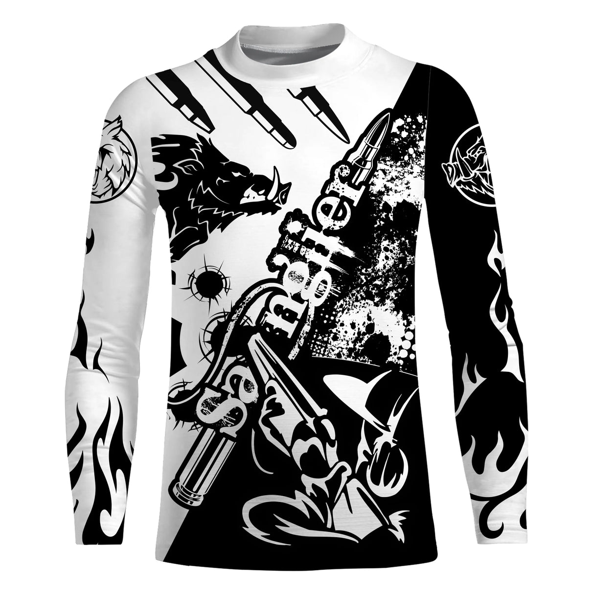 Sweat à capuche chasse sanglier Hunter bicolore, design moderne tête sanglier, vêtement chaud pour chasseur