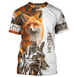 T-shirt, Sweat Chasse Au Renard, Cadeau Personnalisé Chasseur, J'peux Pas J'ai Renard - CT12112234 T-shirt All Over Col Rond Unisexe