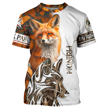 T-shirt, Sweat Chasse Au Renard, Cadeau Personnalisé Chasseur, J'peux Pas J'ai Renard - CT12112234 T-shirt All Over Col Rond Unisexe