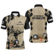 Polo Pétanque, Cadeau Personnalisé Bouliste, J'peux Pas J'ai Pétanque - CT13092363 Polo Homme Sable