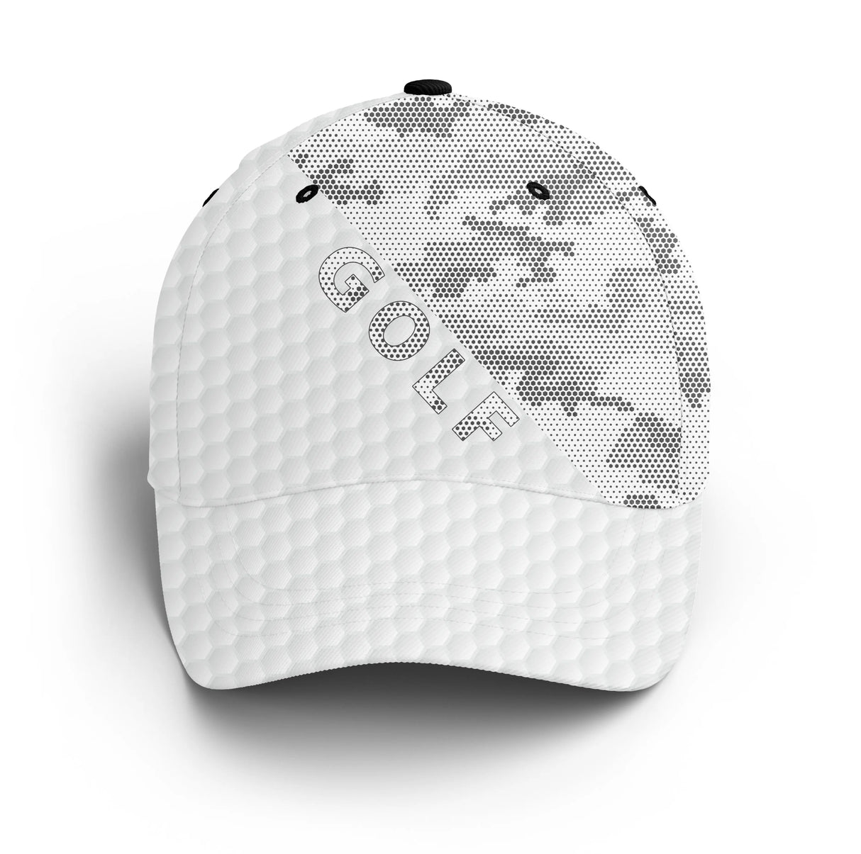 Casquette golf camouflage gris discret motif feuillage golfeur unisexe parcours