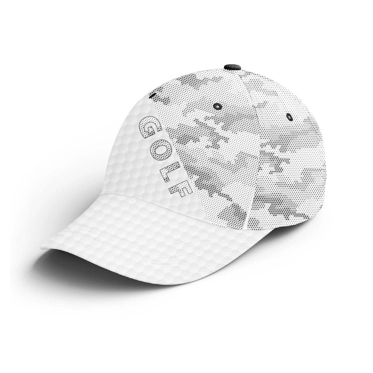 Casquette golf Pro-Style camouflage gris vert sapin GOLF côté unisexe sportive parcours