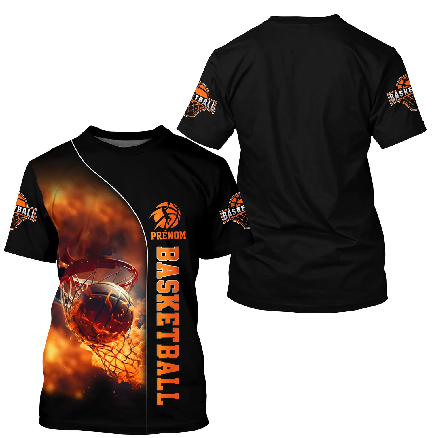 Tenue basketball personnalisable – T-shirt, hoodie, sweat ou veste zippée - A16012506 - T-shirt