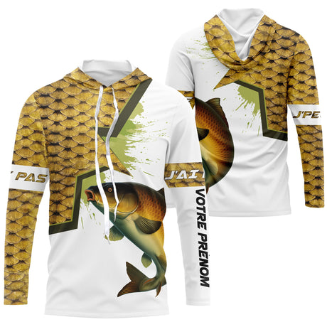 T-shirt Anti-UV Personnalisé Pêche De La Carpe, Cadeau Original Pêcheur - CT16082218 Anti UV T-shirt à Capuche Unisexe