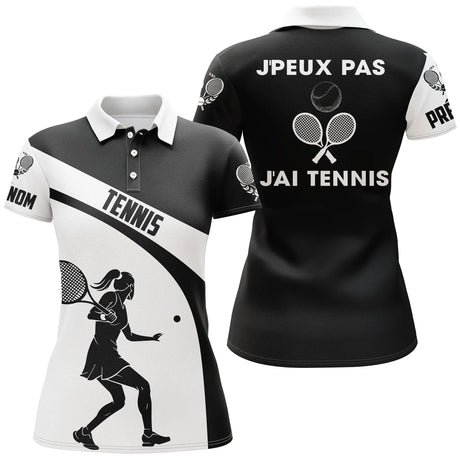 Polo Tennis Performance, J'peux Pas J'ai Tennis, Cadeau Personnalisé Joueur De Tennis - CT20102338 Polo Femme
