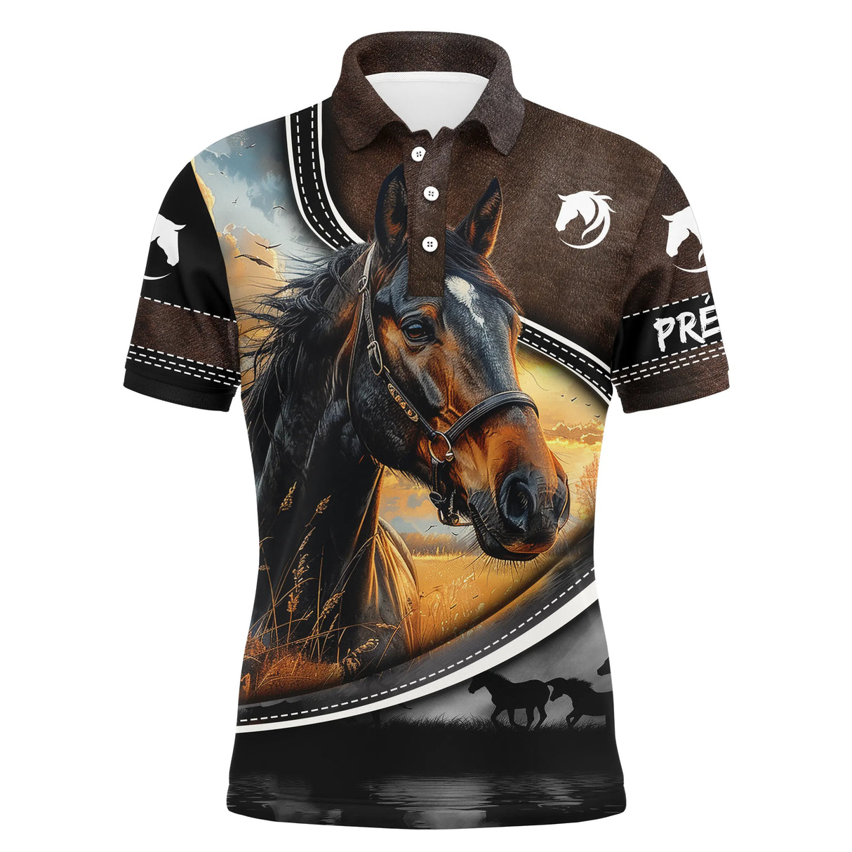 Polo Équestre Imprimé - Cheval - Passion Équitation - CT22022447 Polo Homme