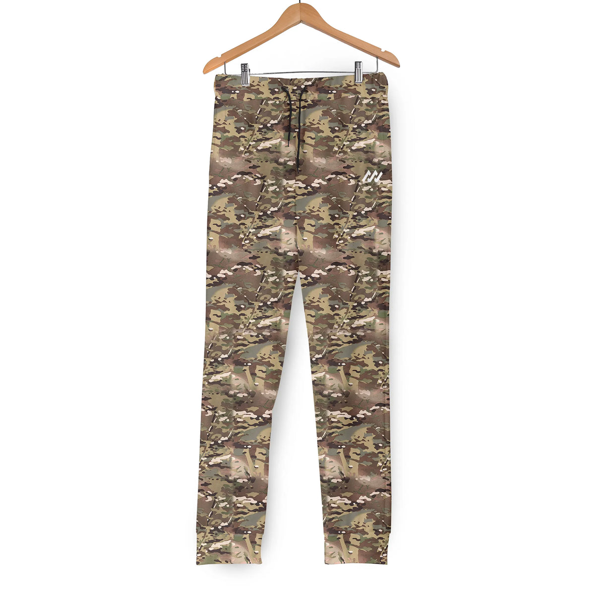 Pantalon camouflage vert kaki vue dos motif pixelisé coupe slim cheville sportif outdoor