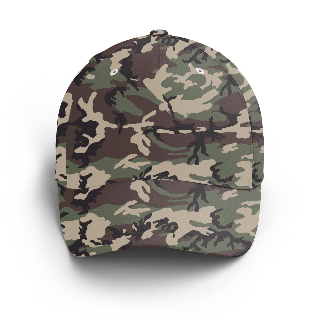Casquette camouflage militaire forestier vert marron classique nature unisexe
