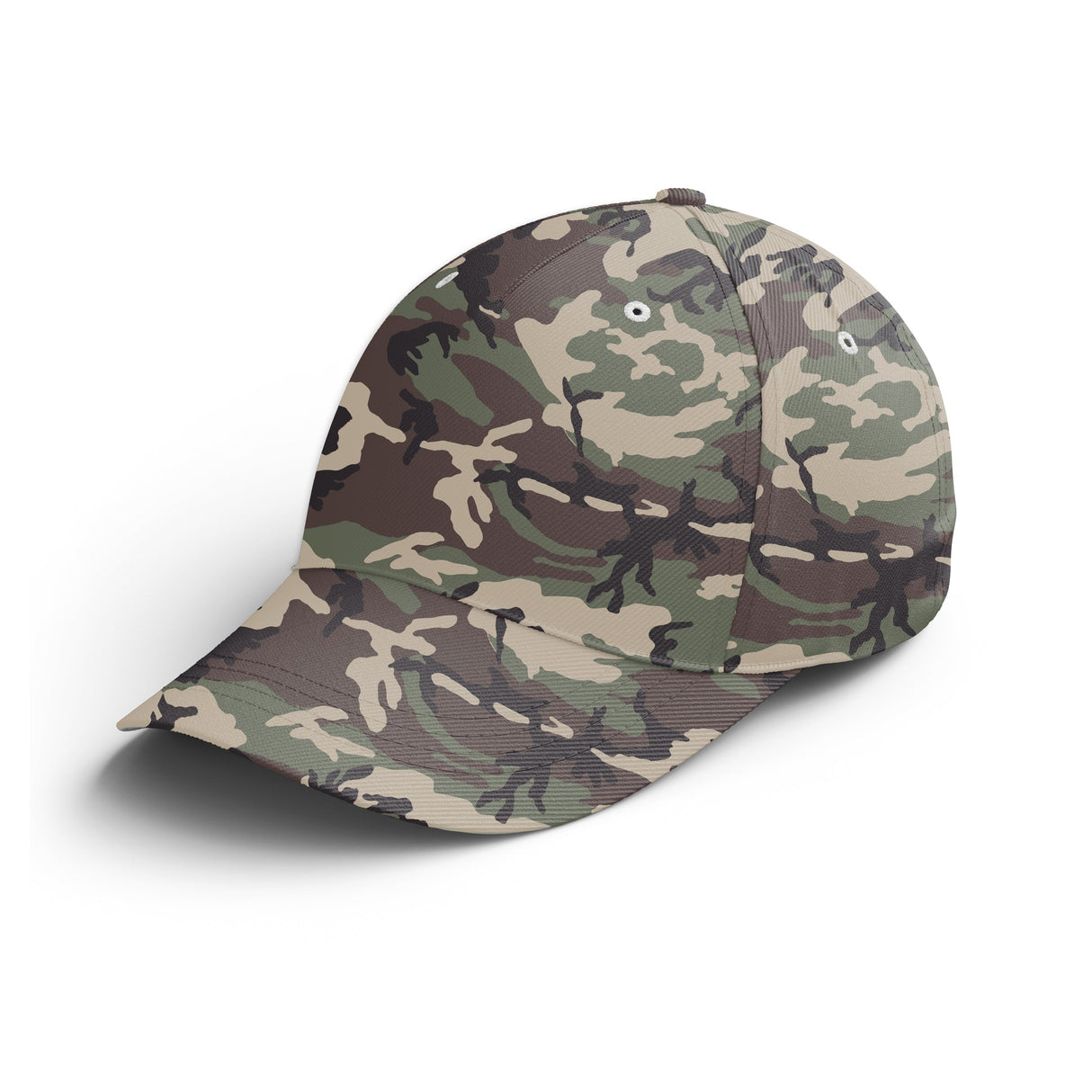 Casquette camouflage militaire classique vert kaki marron beige forestier pêcheur chasseur unisexe