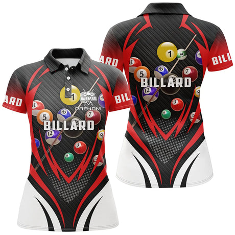 Polo De Billard Professionnel Personnalisé, Polo Homme Et Femme Manche Court Et Manche Longue - CT27062312 Polo Femme