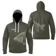 Haut de Pêche Personnalisé Homme – T-Shirt & Sweat Anti-UV avec Poisson - Pêche De La Carpe, Cadeau Original Pêcheur - A28032502 - Sweat à capuche