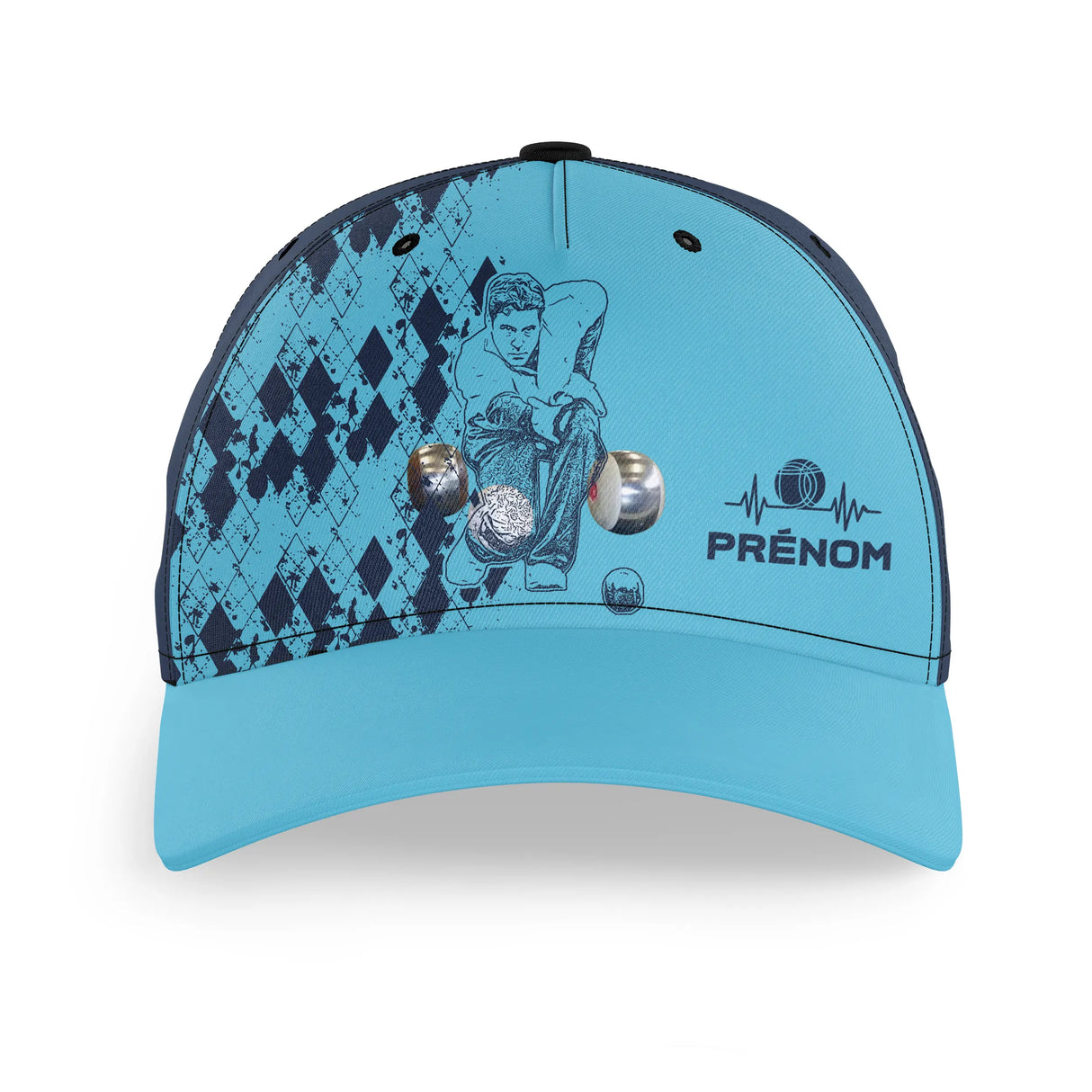 Casquette Performance Personnalisée Boule De Fort, Cadeau Original - CT28122343 - Casquette Bleu