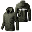 Veste Imperméable et Coupe-Vent Personnalisée - Poisson Passion - CT05092359 Vert Armée