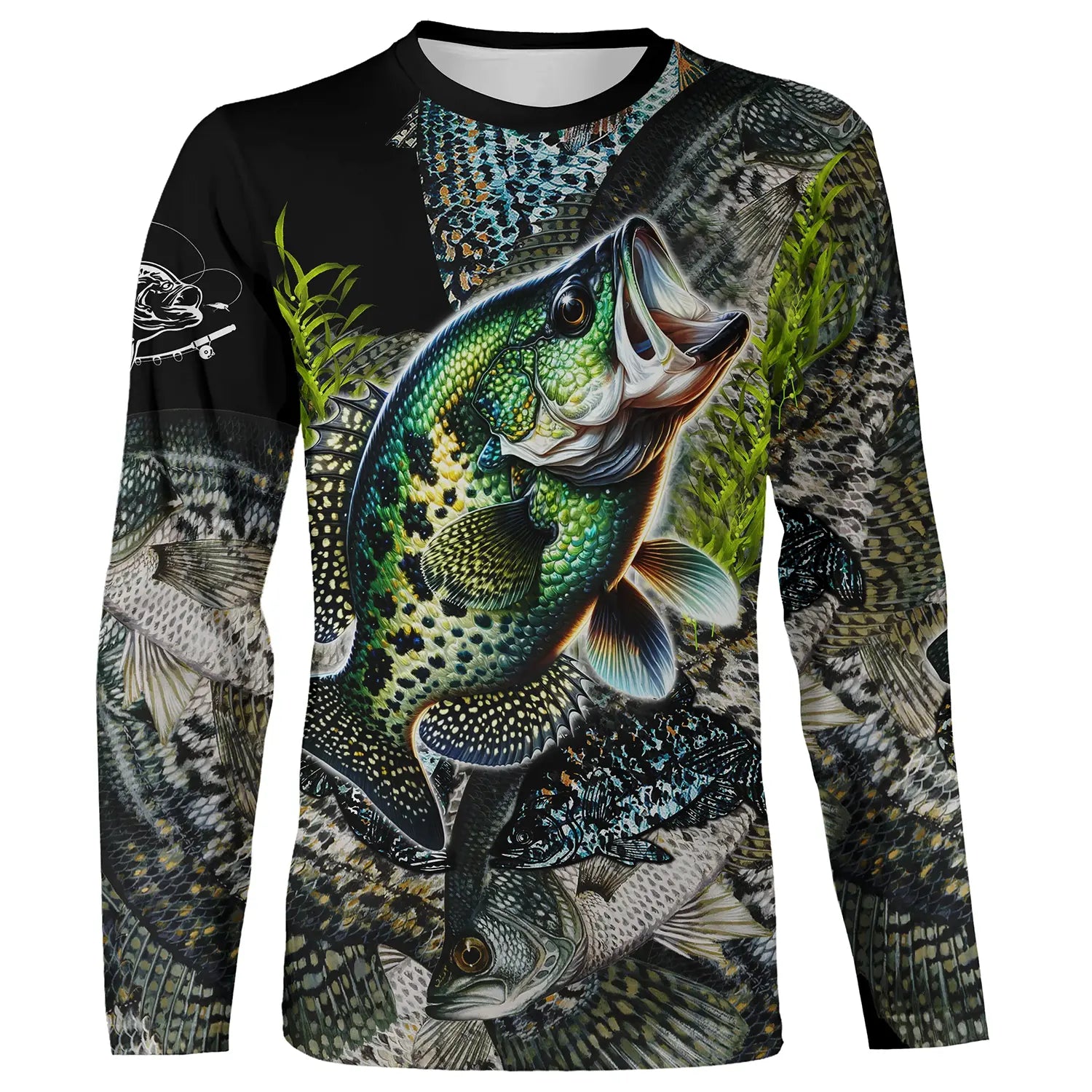 Pêche Du Crapet, Peau Du Crapet, T Shirt Pêcheur, 3D Full Imprimé - VEPENP002 T-shirt All Over Manches Longues Unisexe