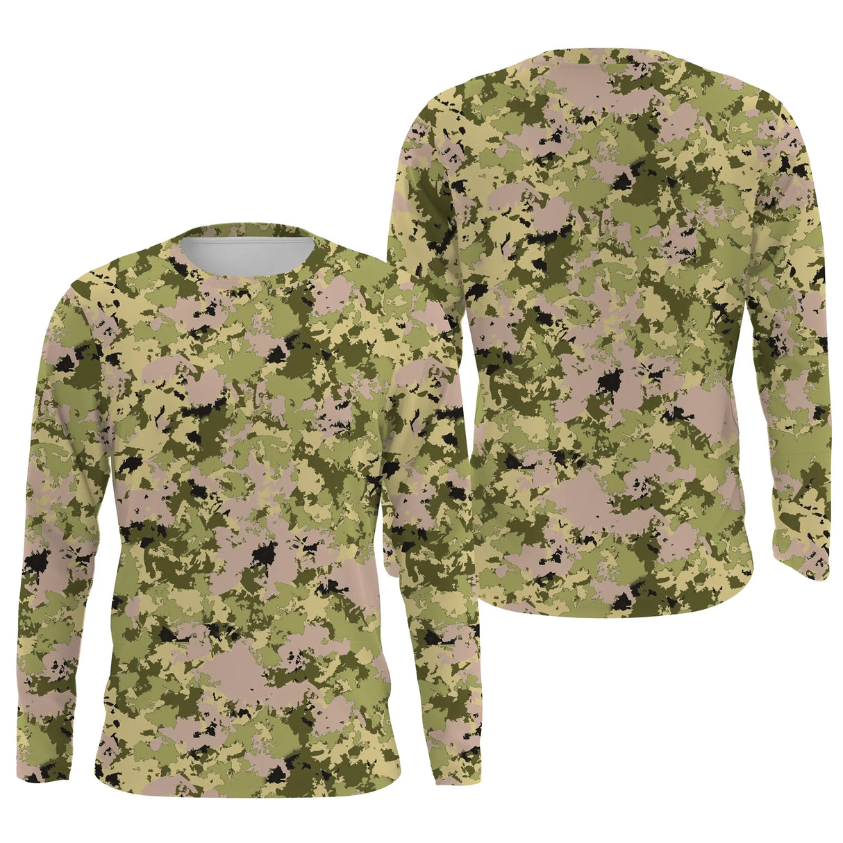 Manches longues anti-UV camouflage pixel digital vert tactique all-over outdoor