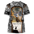 T-shirt Chasse Passion, Chasse Au Cerf, Cadeau Perrsonnalisé Chasseur - CT06092224 T-shirt All Over Col Rond Unisexe