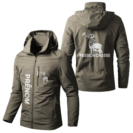 Veste Imperméable Et Coupe-Vent Chasse Au Cerf, Passion Chasse, Cadeau Personnalisé Chasseurs - CT07092355 Kaki