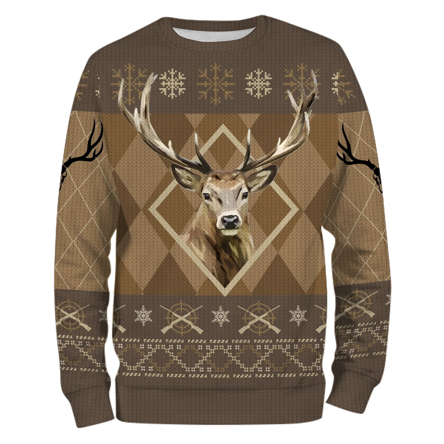 Pull De Noël, Chasse Au Cerf, Cadeau Noël Pour Chasseur - CT07112236