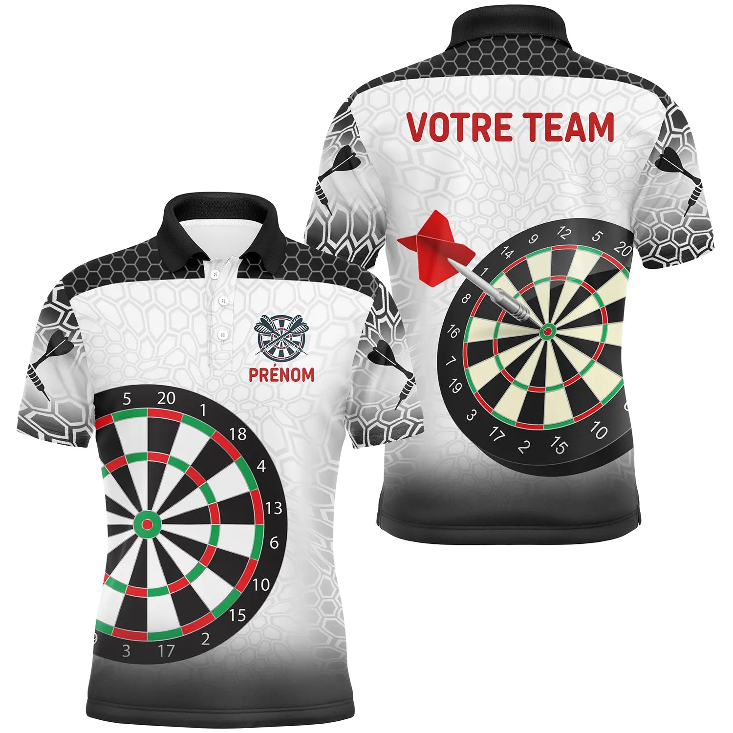 Polo Target Precision - Élégance et Précision pour Joueurs de Fléchettes Avertis – AL08062450 - Polo Homme