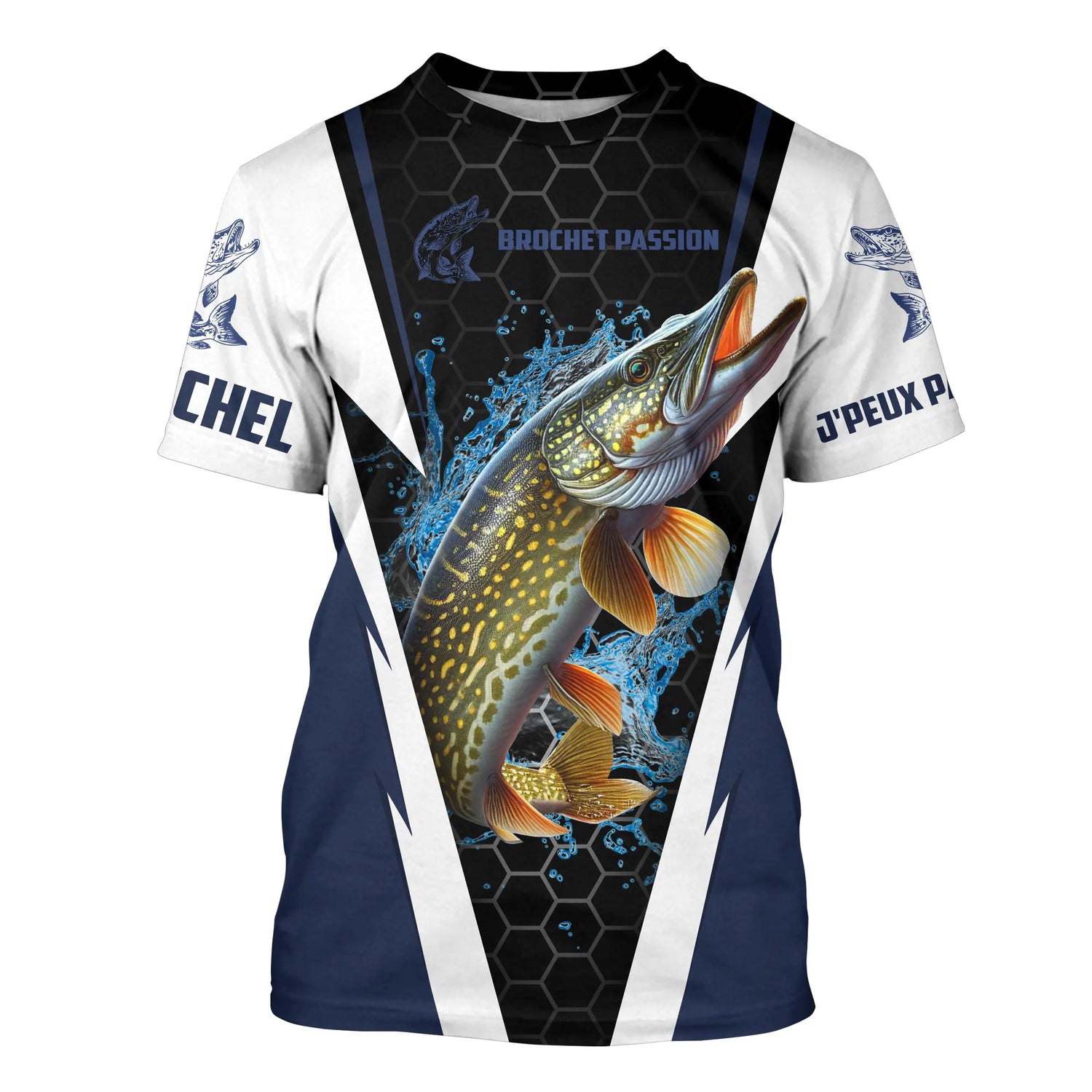 T-shirt Pêche du Brochet, Cadeau Peronnalisé Pêcheur, Brochet Passion - CT08072222 T-shirt All Over Col Rond Unisexe