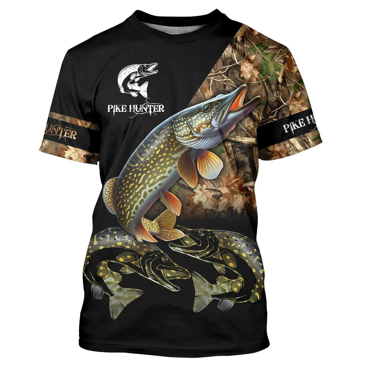 Sweat à capuche zippé brochet Pike Hunter camouflage automne