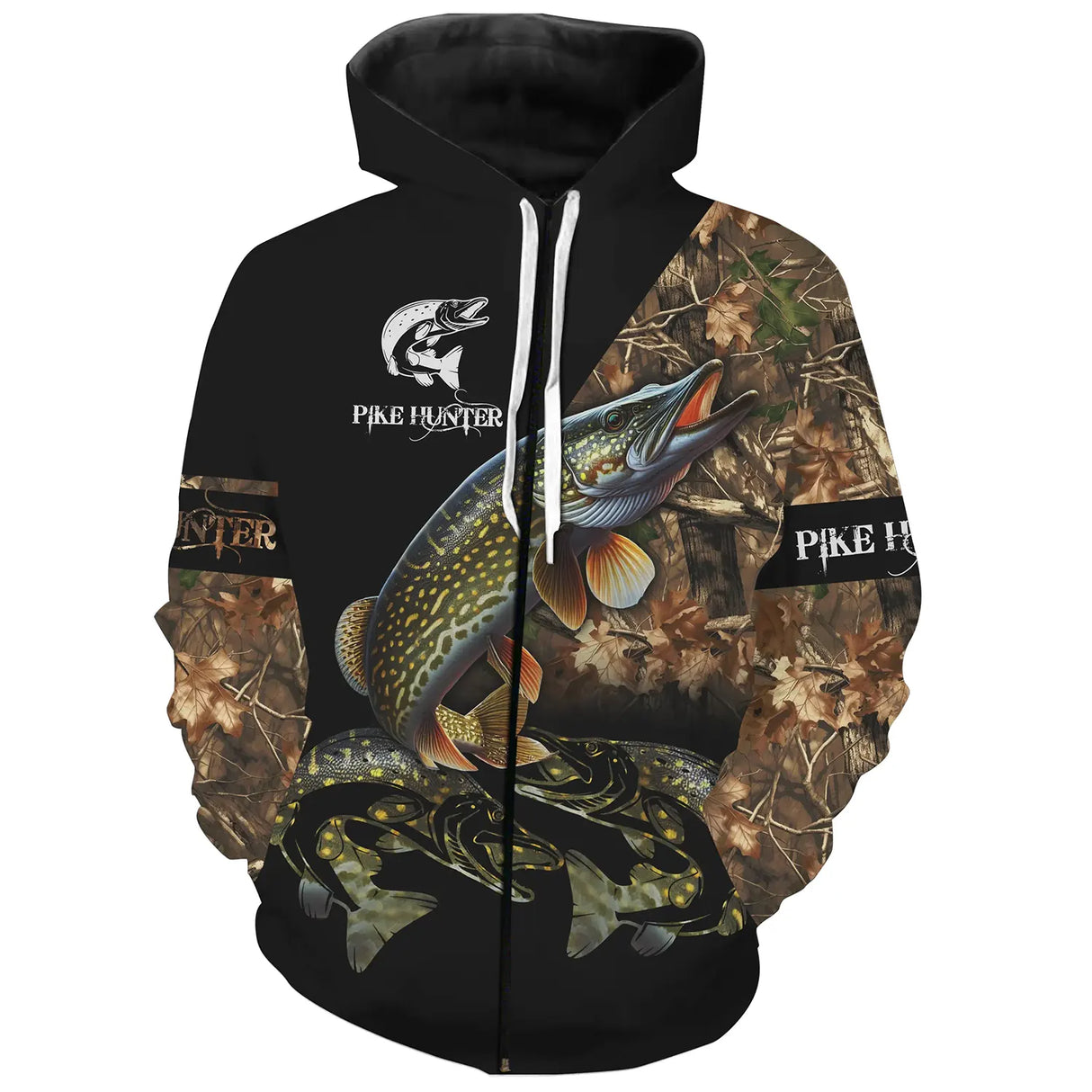 Maillot UV manches longues brochet Pike Hunter camouflage automne