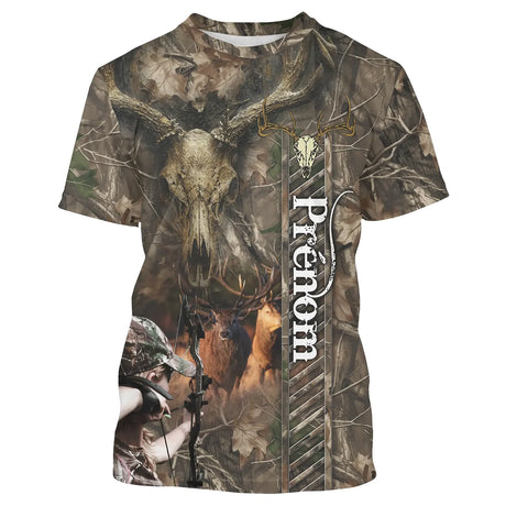 Camouflage Chasse Au Cerf, Cadeau Personnalisé Chasseur - CT08092222 T-shirt All Over Col Rond Unisexe