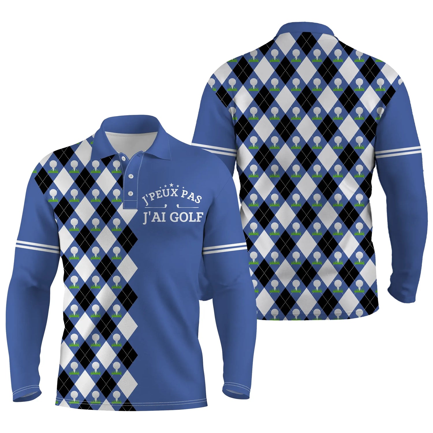 Polo de Sport Homme Femme, Polo à Séchage Rapide, Polo Alpenext Pour Golf, Meilleur Cadeau Golfeur - CTS10052213 - Polo Manches Longues Unisexe