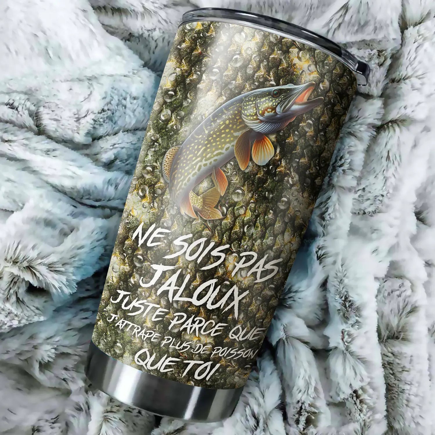 Mug Isotherme Pêche Du Brochet, Idée Cadeau Original Pêcheur - CT01082215 Mug Isotherme